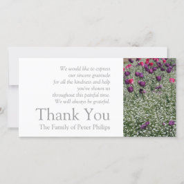 De Agradecimento Garden 1 Tulips Simpatia Obrigado Cartão com fotos