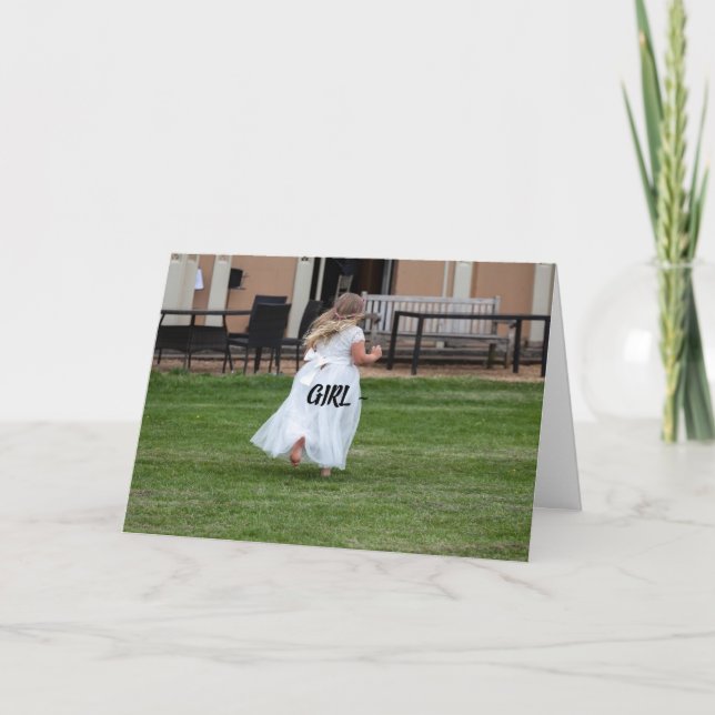 DE AGRADECIMENTO GAROTA CORRE - CUIDADO COM O CARTÃO DELA (Frente)