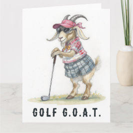 De Agradecimento Golf G.O.A.T. - Cartão Golf Grande