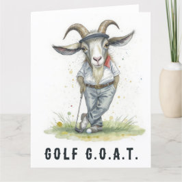 De Agradecimento Golf G.O.A.T. - Cartão Golf Grande