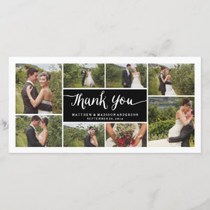 De Agradecimento Letreiro Casamento Obrigado Cartão com fotos
