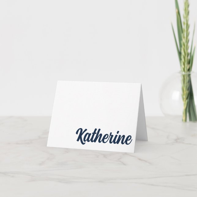 De Agradecimento MARINHO, ORANGE Auburn, Cartão Personalizado do Al (Frente)