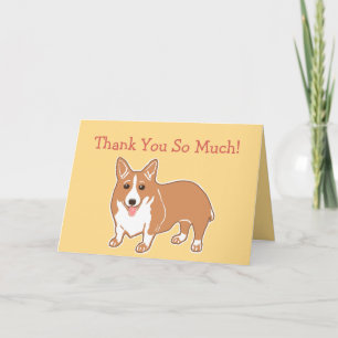 De Agradecimento Muito Obrigado, Cartão Corgi
