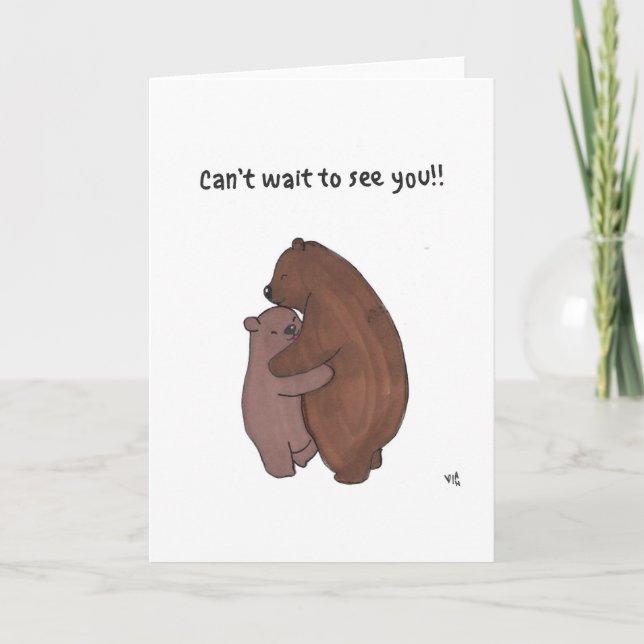 De Agradecimento Não posso esperar para ver seu cartão (Frente)