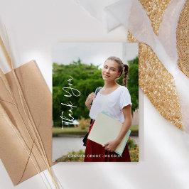 De Agradecimento Obrigado Cartão com fotos