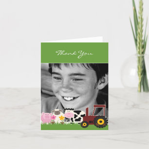 De Agradecimento Obrigado cartão da fazenda da foto