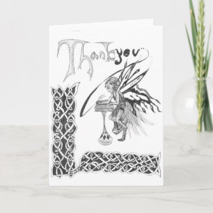 De Agradecimento Obrigado cartão do país das fadas