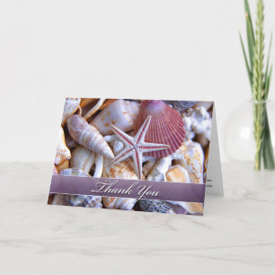 De Agradecimento Obrigado cartão dos escudos dos moluscos