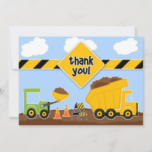 De Agradecimento Obrigado cartão liso da construção