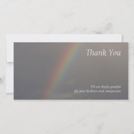 De Agradecimento Obrigado da simpatia do arco-íris 2 você cartão