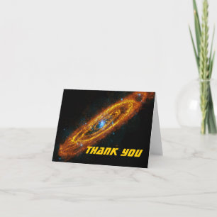 De Agradecimento Obrigado das estrelas do Andromeda você cartão d