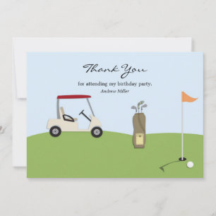 De Agradecimento Obrigado do golfe você cartão liso