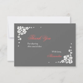 De Agradecimento Obrigado elegante da noiva você cartão 3.5x5