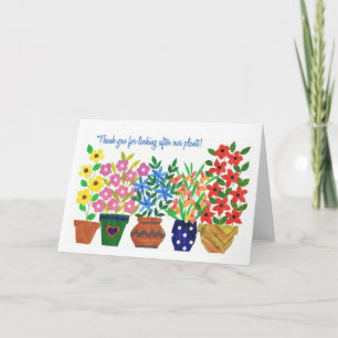 De Agradecimento Obrigado por cuidar do cartão das plantas