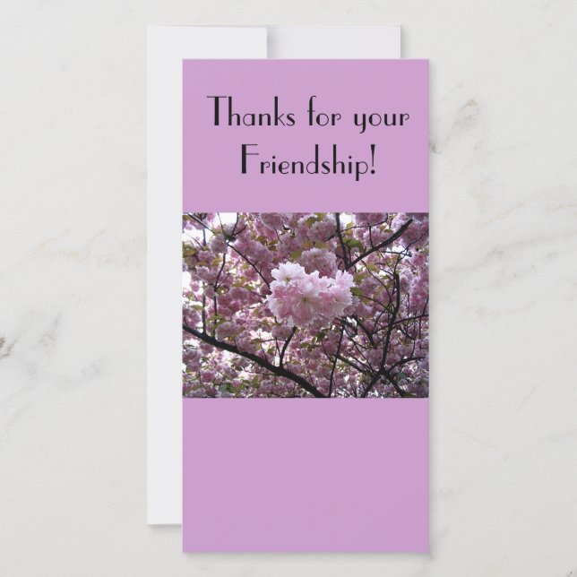 De Agradecimento Obrigados para seu cartão com fotos da amizade (Frente)