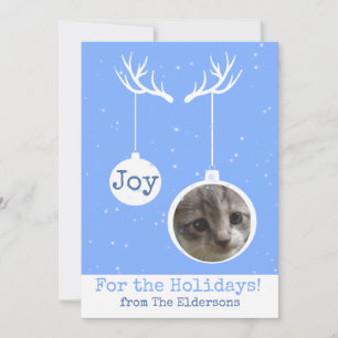 De Agradecimento Oh Deer, é Natal - Cartão com fotos plano