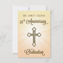 De Agradecimento Orador Nome do Cartão 55.a Ordenação Aniversário C