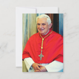 De Agradecimento Papa Bento XVI Defensor da Tradição Cartão Santo