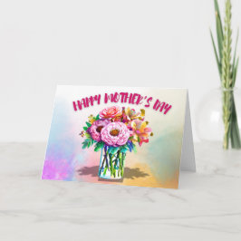 De Agradecimento Para o Cartão do Dia da Mãe Nova