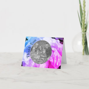 De Agradecimento Peony Personalizado Obrigado Cartão com fotos