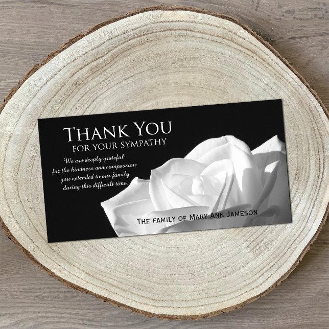 De Agradecimento Rosa Simpatia Obrigado Cartão com fotos Memorial (Criador carregado)