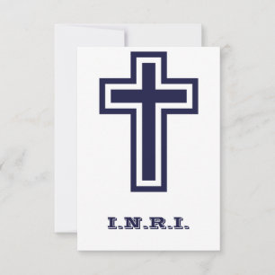 De Agradecimento Sagrado Crucifixo INRI Cartão Sagrado