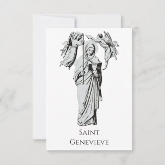De Agradecimento Santo Genevieve Cartão Sagrado