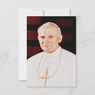De Agradecimento Santo João Paulo II Cartão Santo