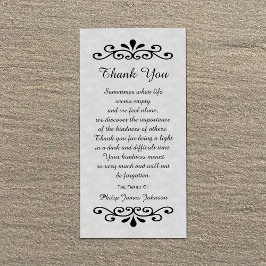 De Agradecimento Simpatia Obrigado Cartão com fotos Pergaminho Olha