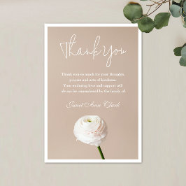 De Agradecimento Simpatia Obrigado Nota Cartão com Flor