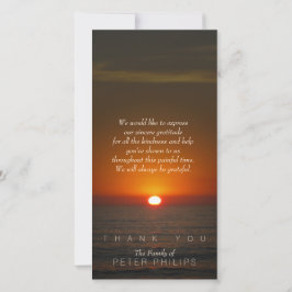 De Agradecimento Simpatia Sunset Obrigado Cartão com fotos