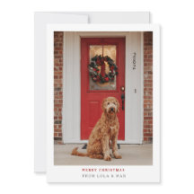 Simplesmente Moderno Feliz Natal | Cartão com foto