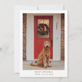 De Agradecimento Simplesmente Moderno Feliz Natal | Cartão com foto