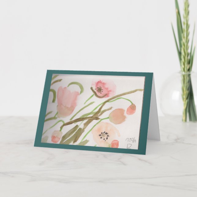 De Agradecimento Todo o vazio do cartão da ocasião para dentro (Frente)