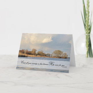 De Agradecimento Transmita toda a sua ansiedade sobre ele - Cartão 