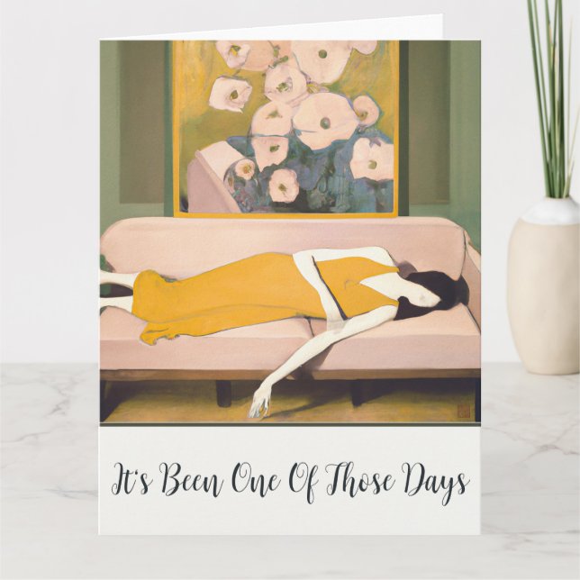 De Agradecimento Um Desses Dias - Grande Cartão (Frente)