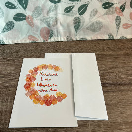 De Agradecimento Um Feliz Cartão Floral Garland