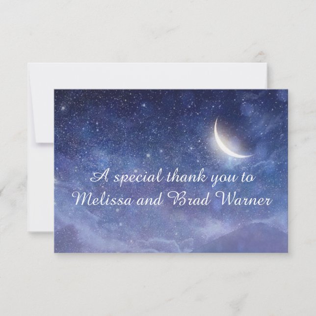 De Agradecimento Wedding sob o cartão do general das estrelas (Frente)
