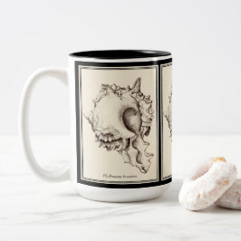 De "amante Shell - caneca preta & branca de I"