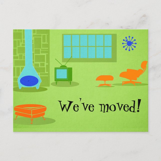 De Anúncio Alteração moderna do cartão postal do meio século (Frente)