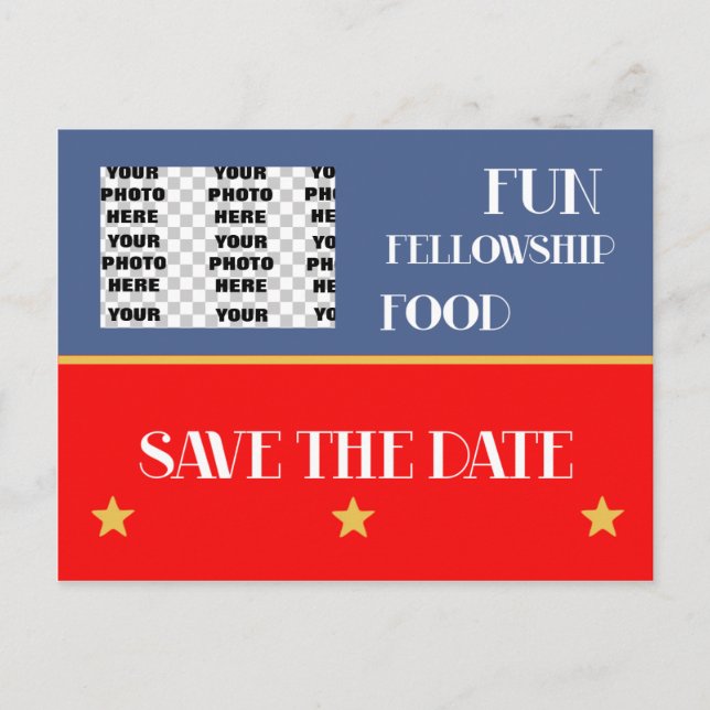 De Anúncio Cartão postal 811 Salve a Data (Frente)