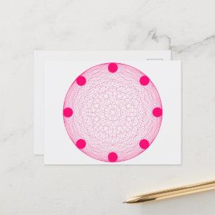 De Anúncio Cartão Postal Círculo Sagrado Rosa Neon – Personal