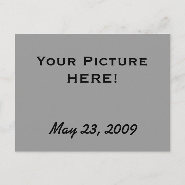 De Anúncio Cartão postal com foto para guardar a data (Frente)