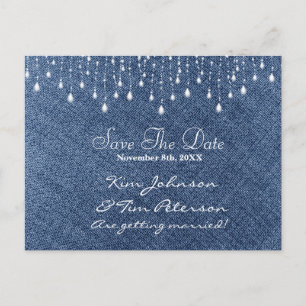 De Anúncio Cartão postal Denim & Diamonds Glam Country Save D