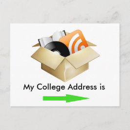 De Anúncio Cartão postal do endereço da minha faculdade
