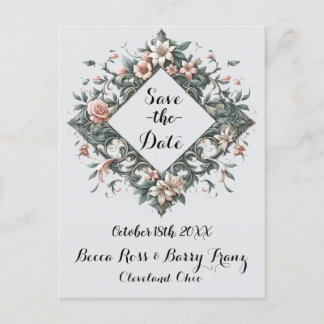 De Anúncio Cartão Postal Floral Terroso