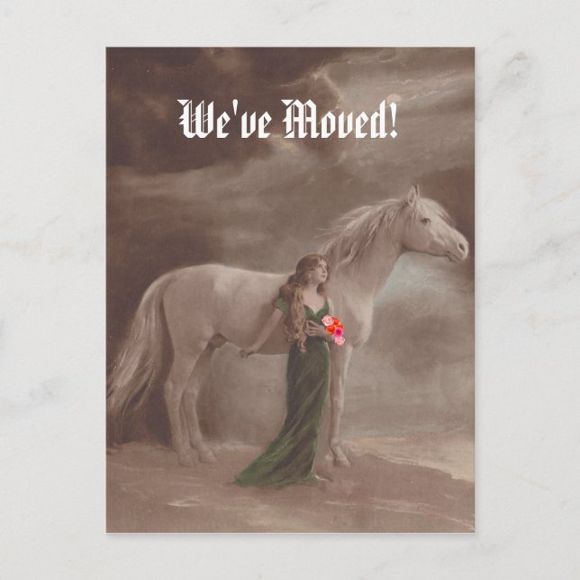 De Anúncio Cartão Postal Memorável Mudamos Novo Endereço Cava (Frente)