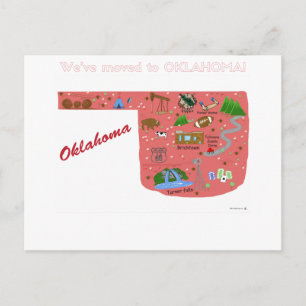 De Anúncio Cartão Postal Nós nos Mudamos para Oklahoma