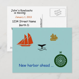 De Anúncio Cartão postal - Novo porto à frente