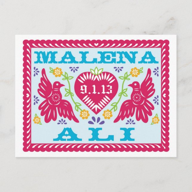 De Anúncio Cartão postal Personalizado Salvar a Data (Frente)